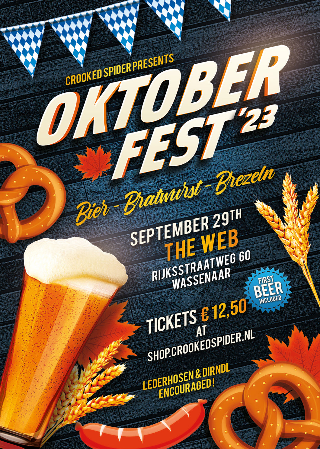 Oktoberfest ticket. Includes 1 beer.